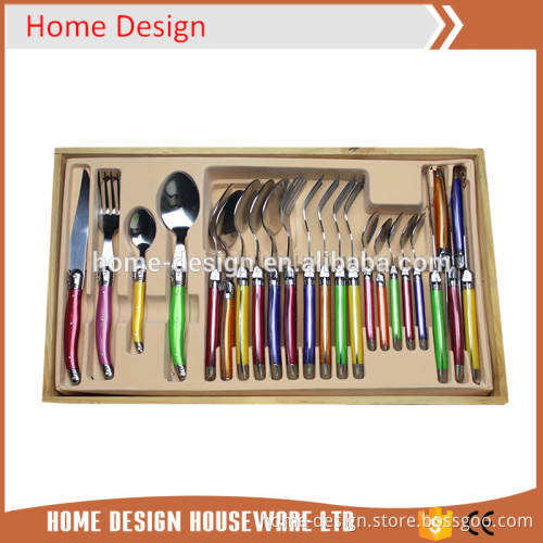 stainless steel 24pcs Laguiole cutlery set